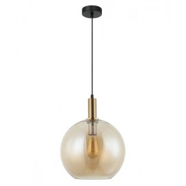 CLA-Patera-Interior Glass with Extended Bronze Highlight Pendant Lights